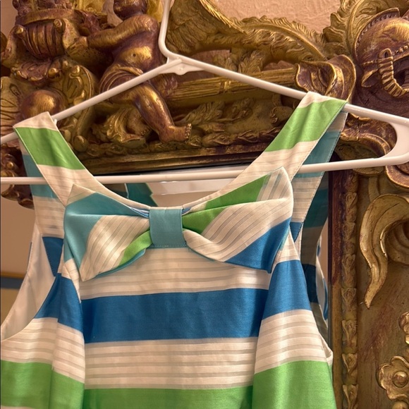 Lilly Pulitzer silk blend Striped Sleeveless Dress with bow detail - Picture 2 of 6